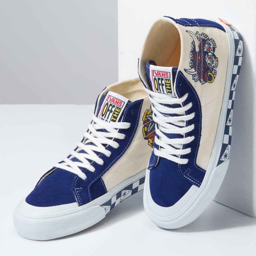 Vans Sk8-Hi 138 Decon VR3 SF Sandaler Dam Blå Vita | 39264HDZR