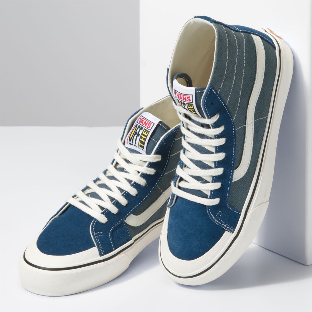 Vans Sk8-Hi 138 Decon VR3 SF Sandaler Dam Ljusblå Tvätt Mörkblå | 83946UQOF