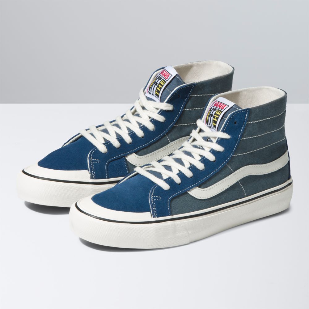 Vans Sk8-Hi 138 Decon VR3 SF Sandaler Herr Ljusblå Tvätt Mörkblå | 85123BFPQ