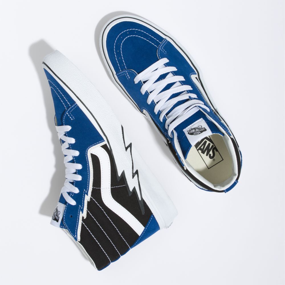 Vans Sk8-Hi Bolt Classic Dam Blå Svarta | 10234UMWP