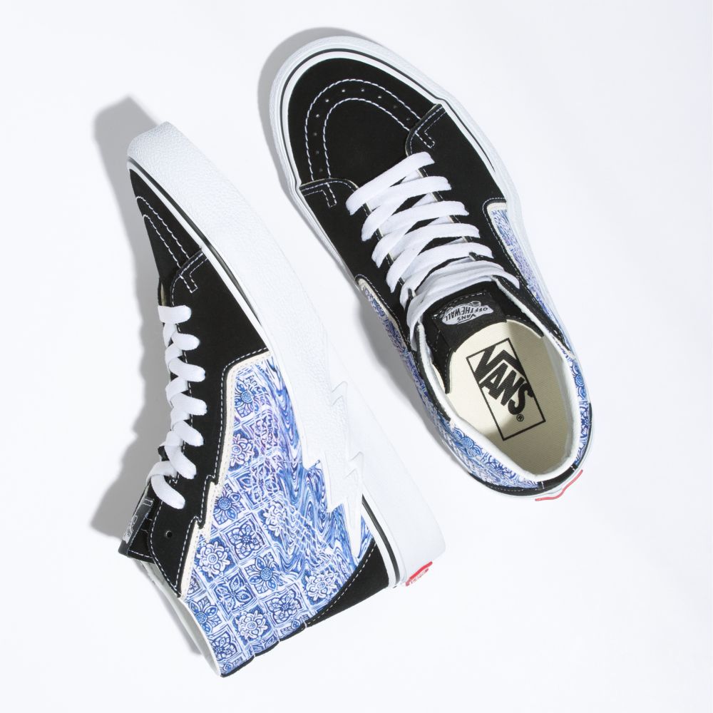 Vans Sk8-Hi Bolt Classic Dam Svarta | 14735UPHR