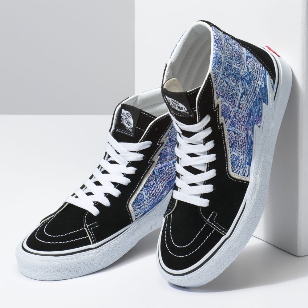 Vans Sk8-Hi Bolt Classic Dam Svarta | 14735UPHR