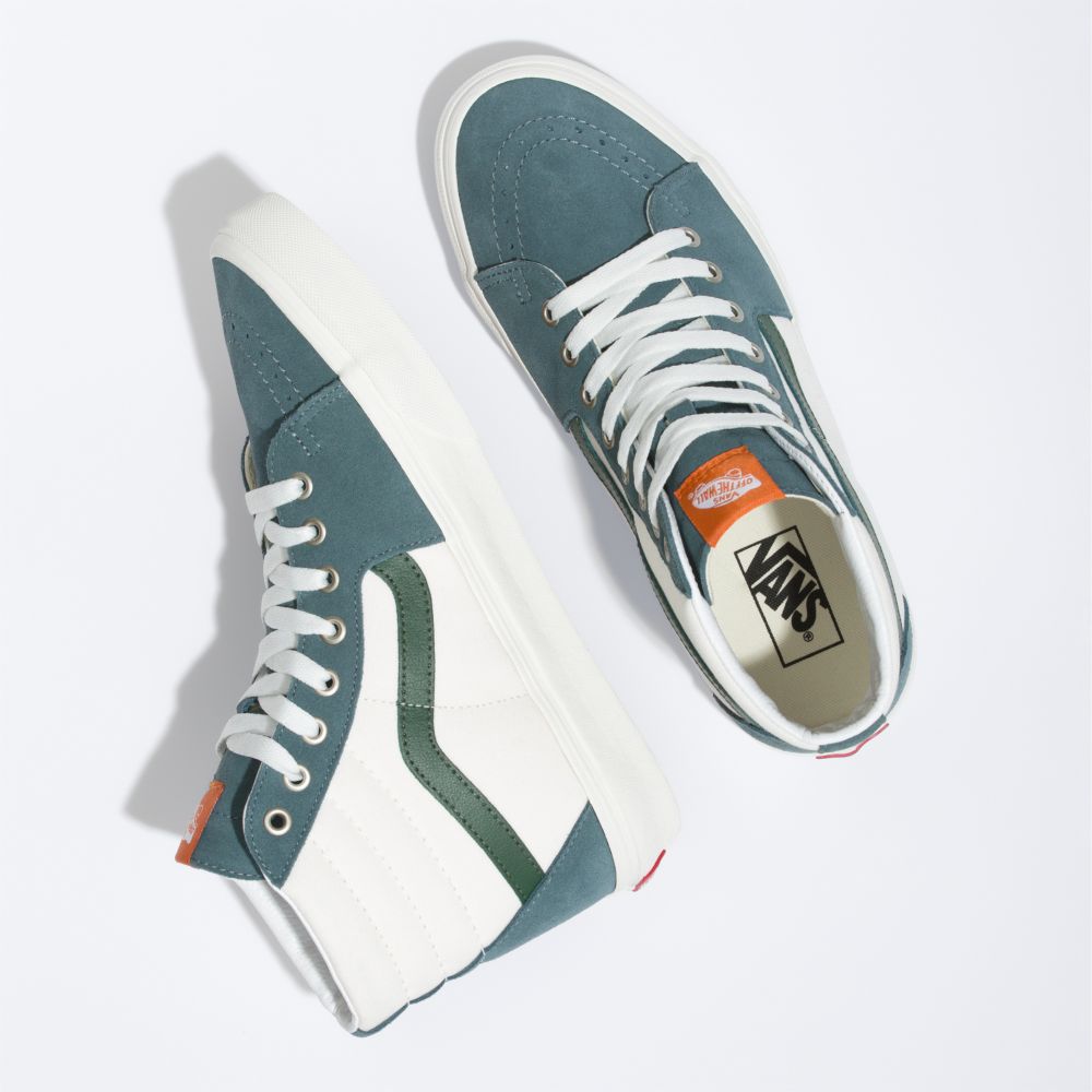 Vans Sk8-Hi Classic Dam Blå Gröna | 82034CSDP