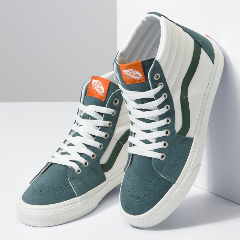 Vans Sk8-Hi Classic Dam Blå Gröna | 82034CSDP