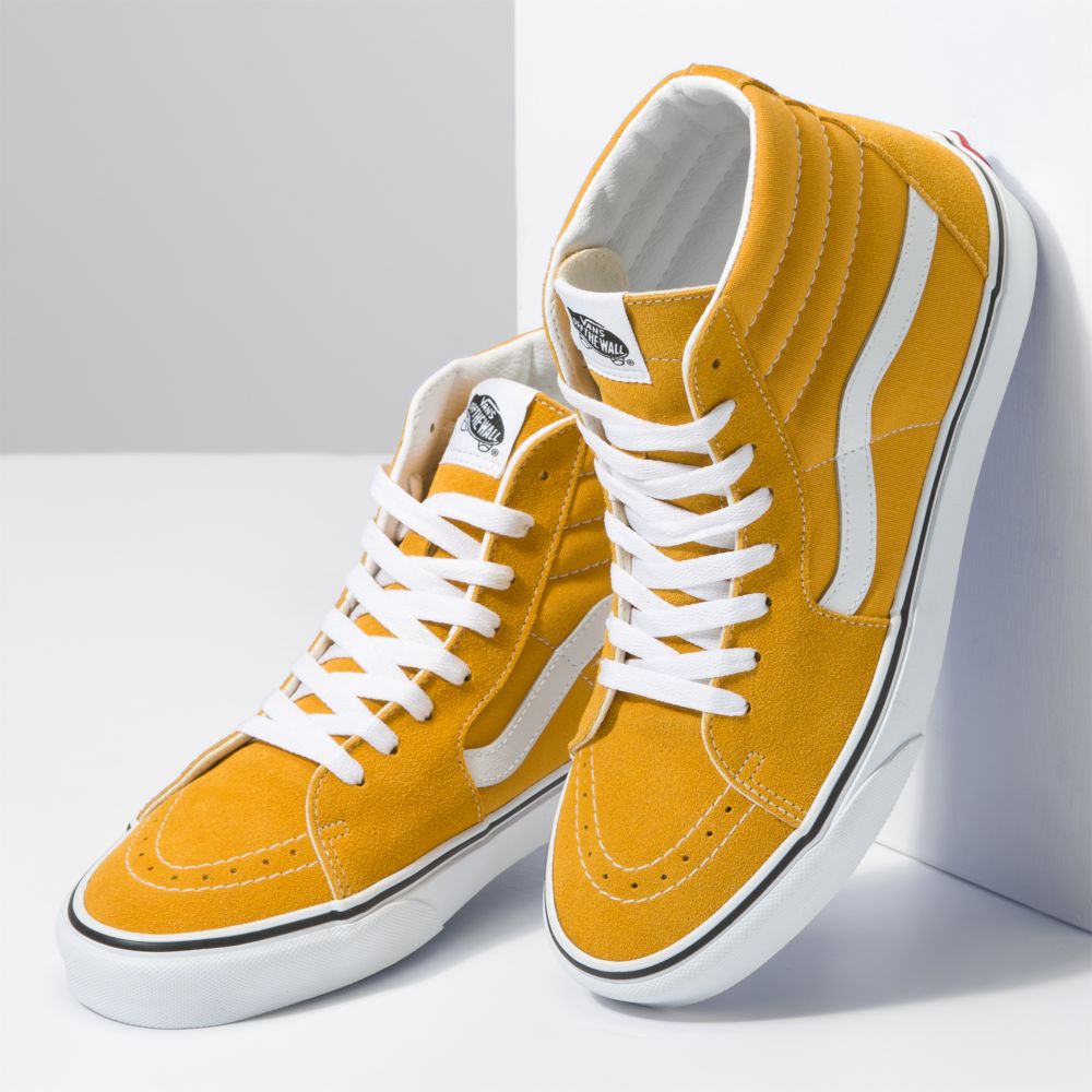 Vans Sk8-Hi Classic Dam Gula | 90415ZKYP