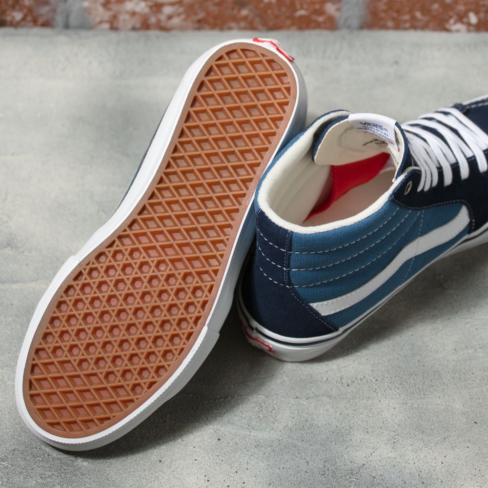 Vans Sk8-Hi Classic Dam Marinblå Vita | 23186WMYL