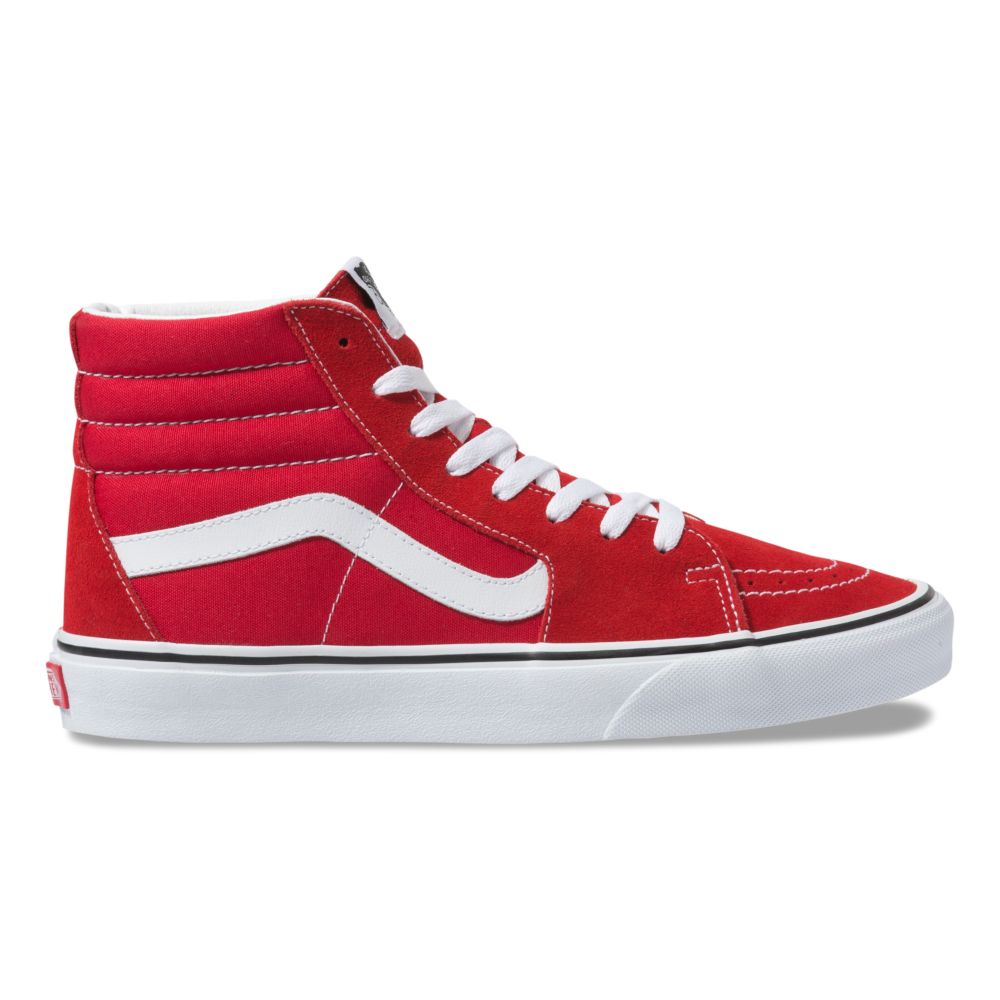 Vans Sk8-Hi Classic Dam Röda Vita | 37509JNGQ