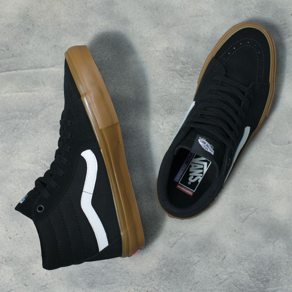 Vans Sk8-Hi Classic Dam Svarta | 72035PKIF