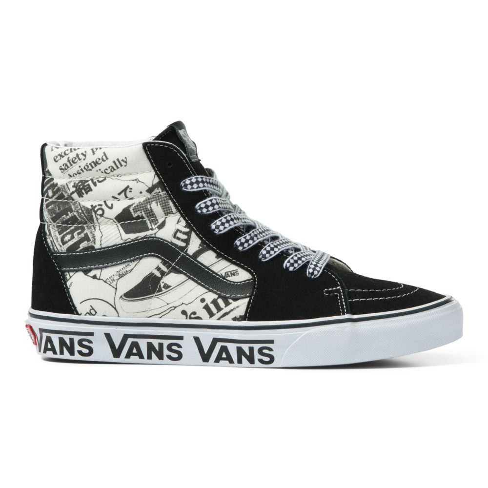 Vans Sk8-Hi Classic Dam Svarta Vita | 24518ZRKJ