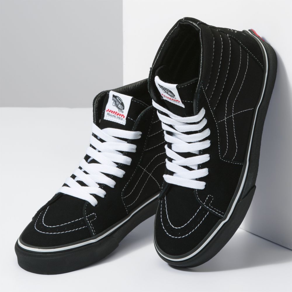 Vans Sk8-Hi Classic Dam Svarta Vita | 62057EIJM