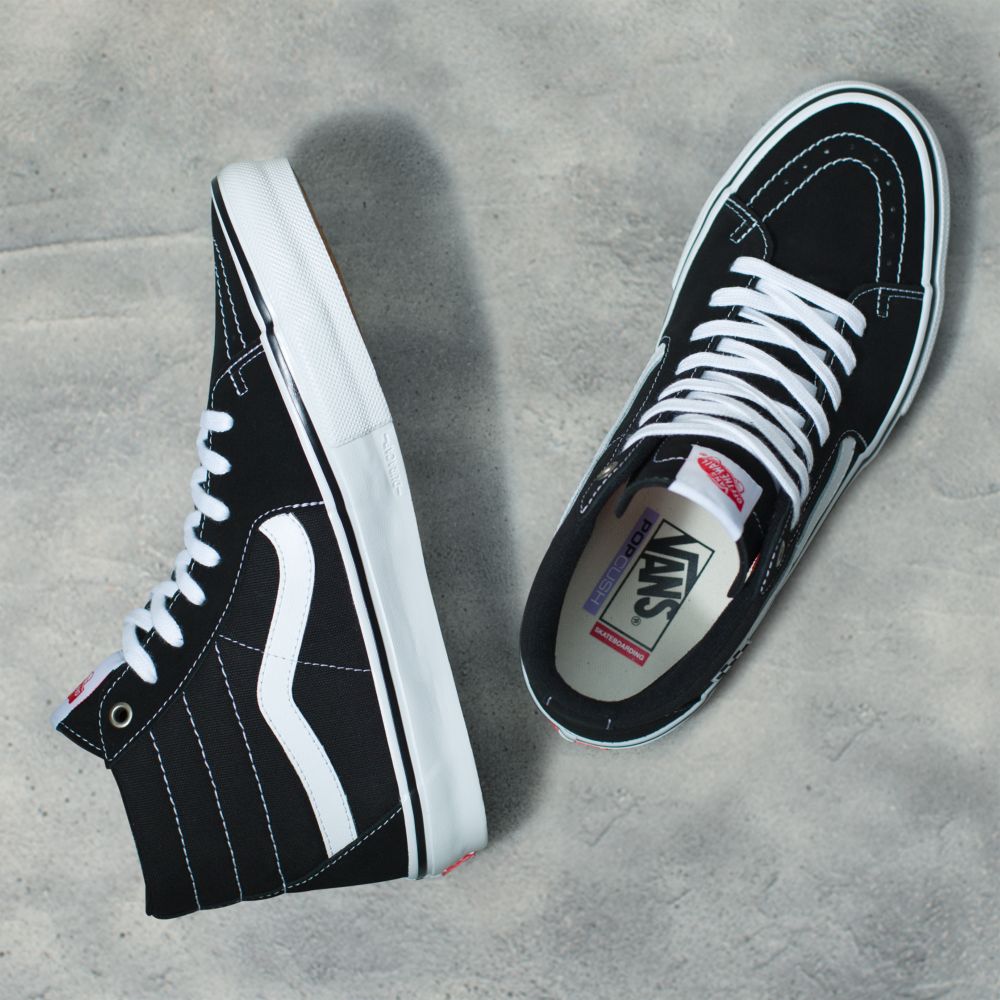 Vans Sk8-Hi Classic Herr Svarta Vita | 14602SZPJ