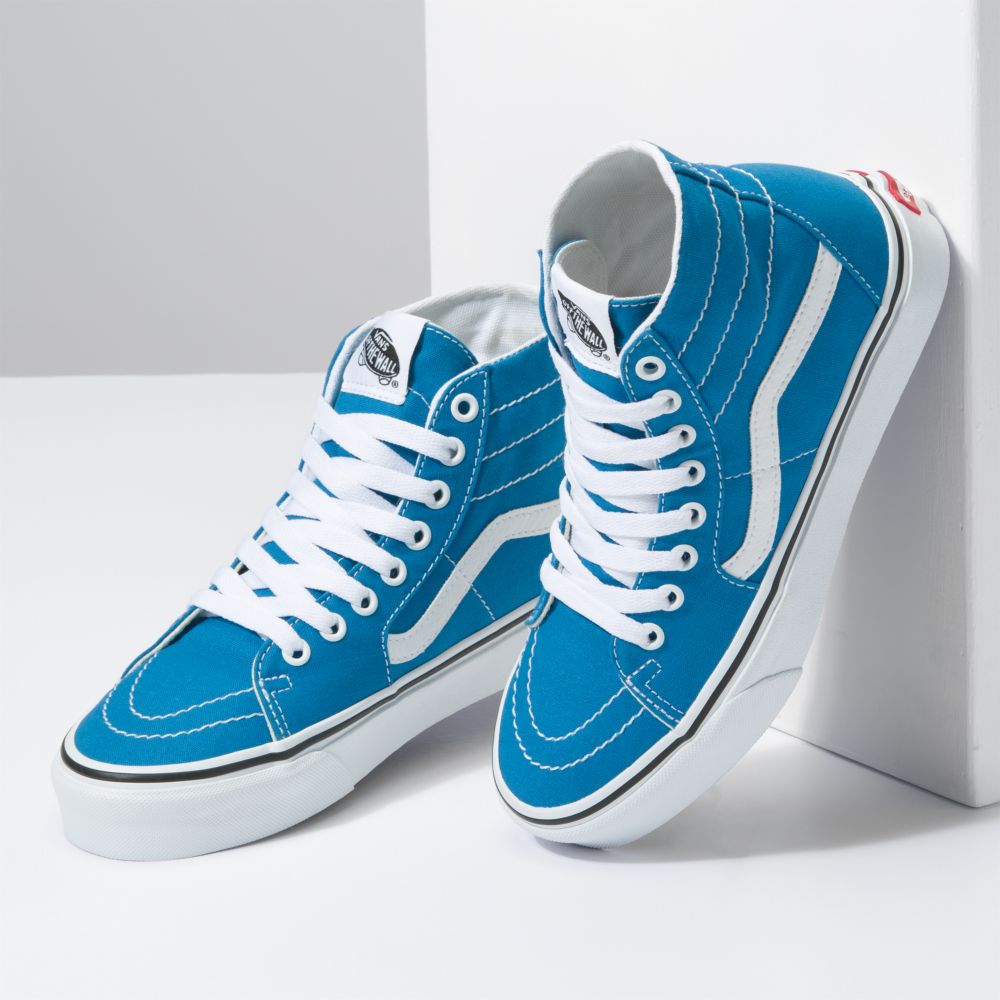 Vans Sk8-Hi Tapered Classic Dam Blå | 81372YWMX