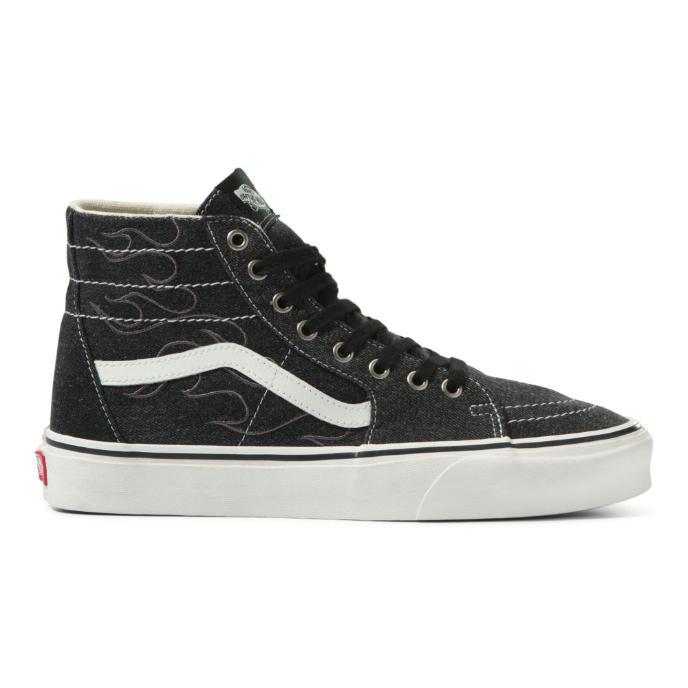 Vans Sk8-Hi Tapered Classic Dam Blå Svarta Vita | 28604PZNO