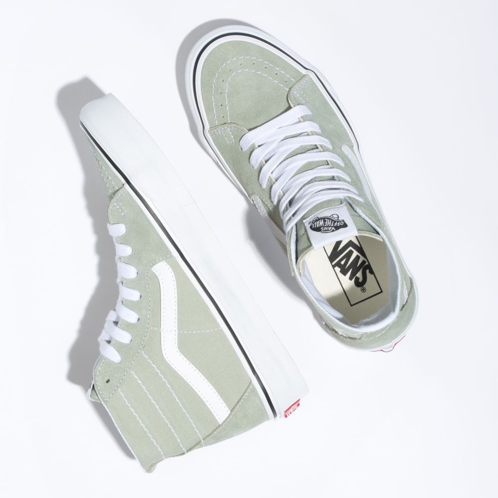 Vans Sk8-Hi Tapered Classic Dam Olivgröna | 31654TLNF