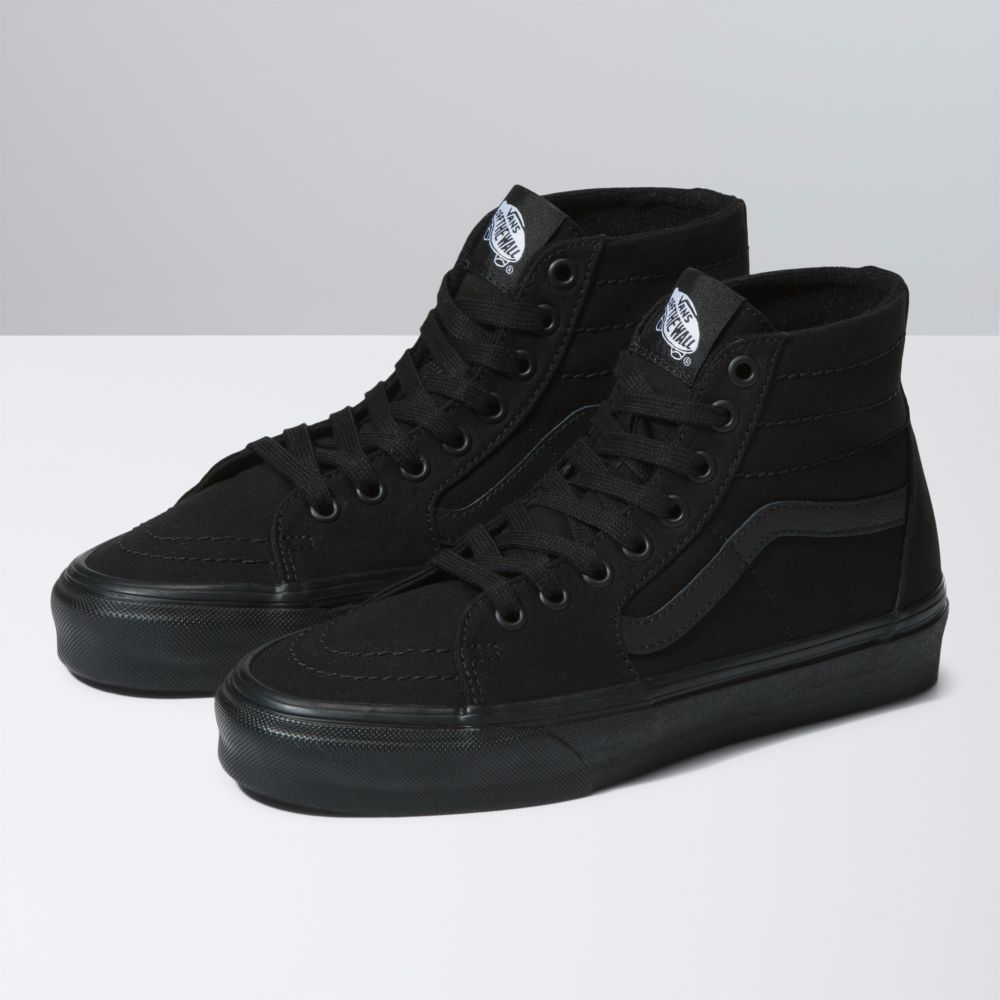 Vans Sk8-Hi Tapered Classic Dam Svarta Svarta | 47385ONQZ