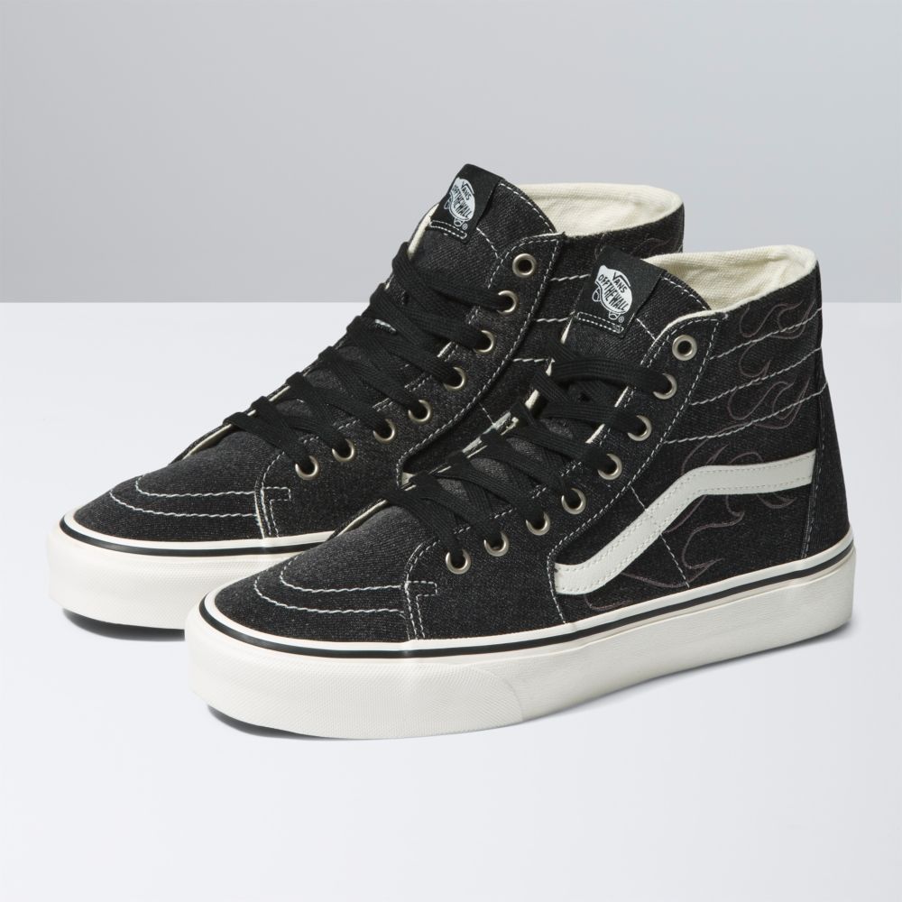 Vans Sk8-Hi Tapered Classic Herr Blå Svarta Vita | 26417IFXJ