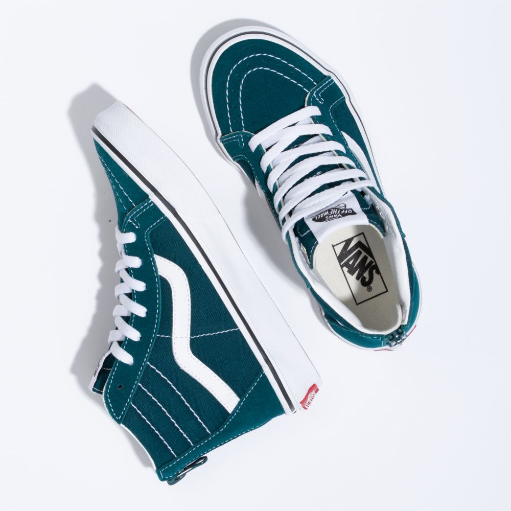 Vans Sk8-Hi Zip Classic Barn Mörkturkos | 29473DGZU