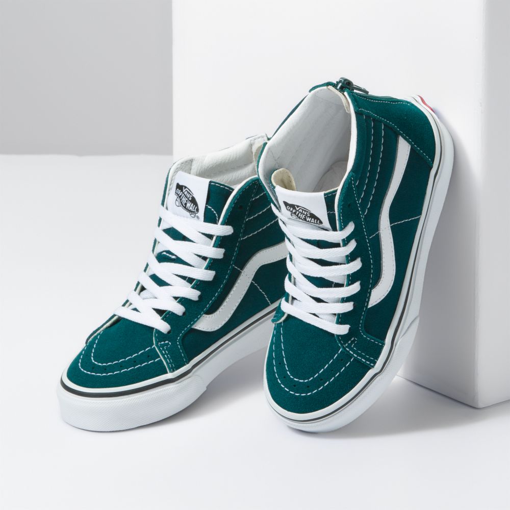 Vans Sk8-Hi Zip Classic Barn Mörkturkos | 29473DGZU