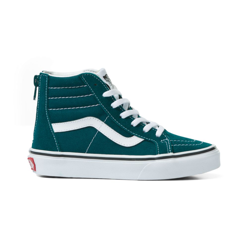 Vans Sk8-Hi Zip Classic Barn Mörkturkos | 29473DGZU