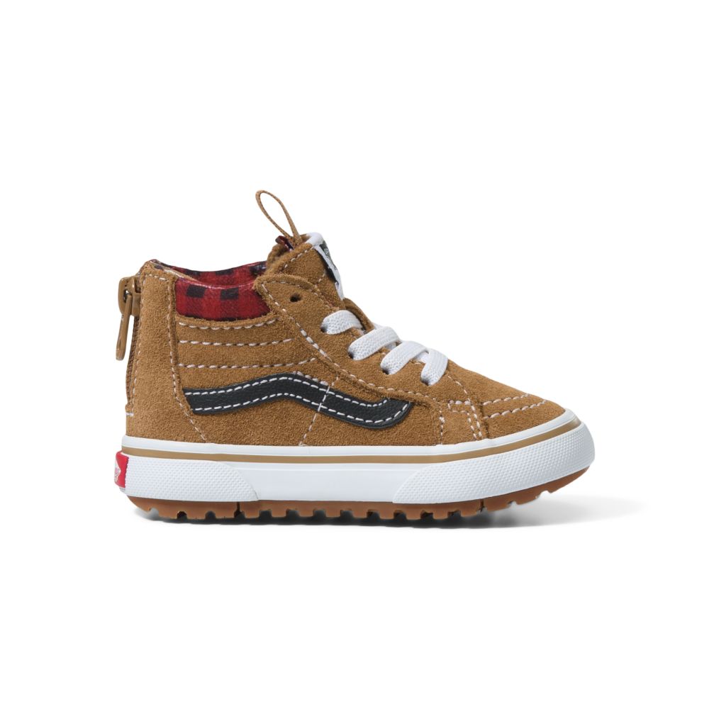 Vans Sk8-Hi Zip MTE-1 Classic Barn Bruna Svarta | 17640DHYR