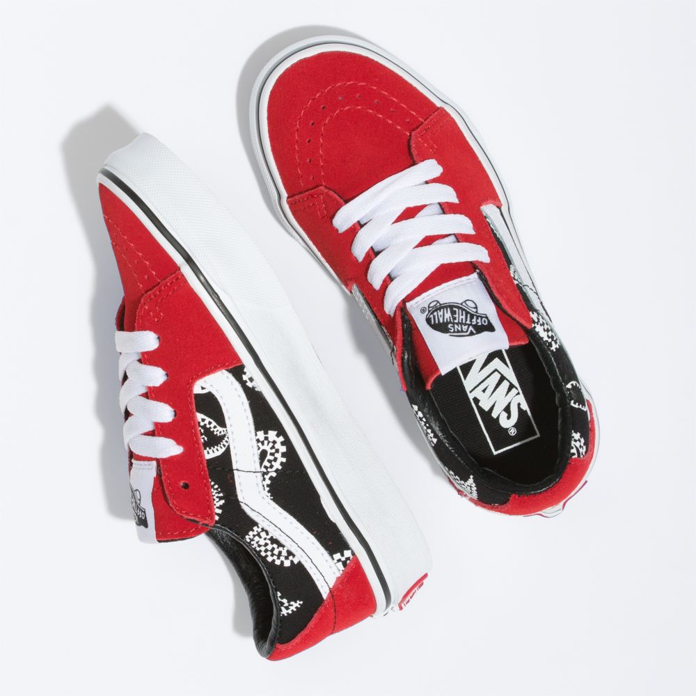 Vans Sk8-Low Classic Barn Röda | 29156ZOIM