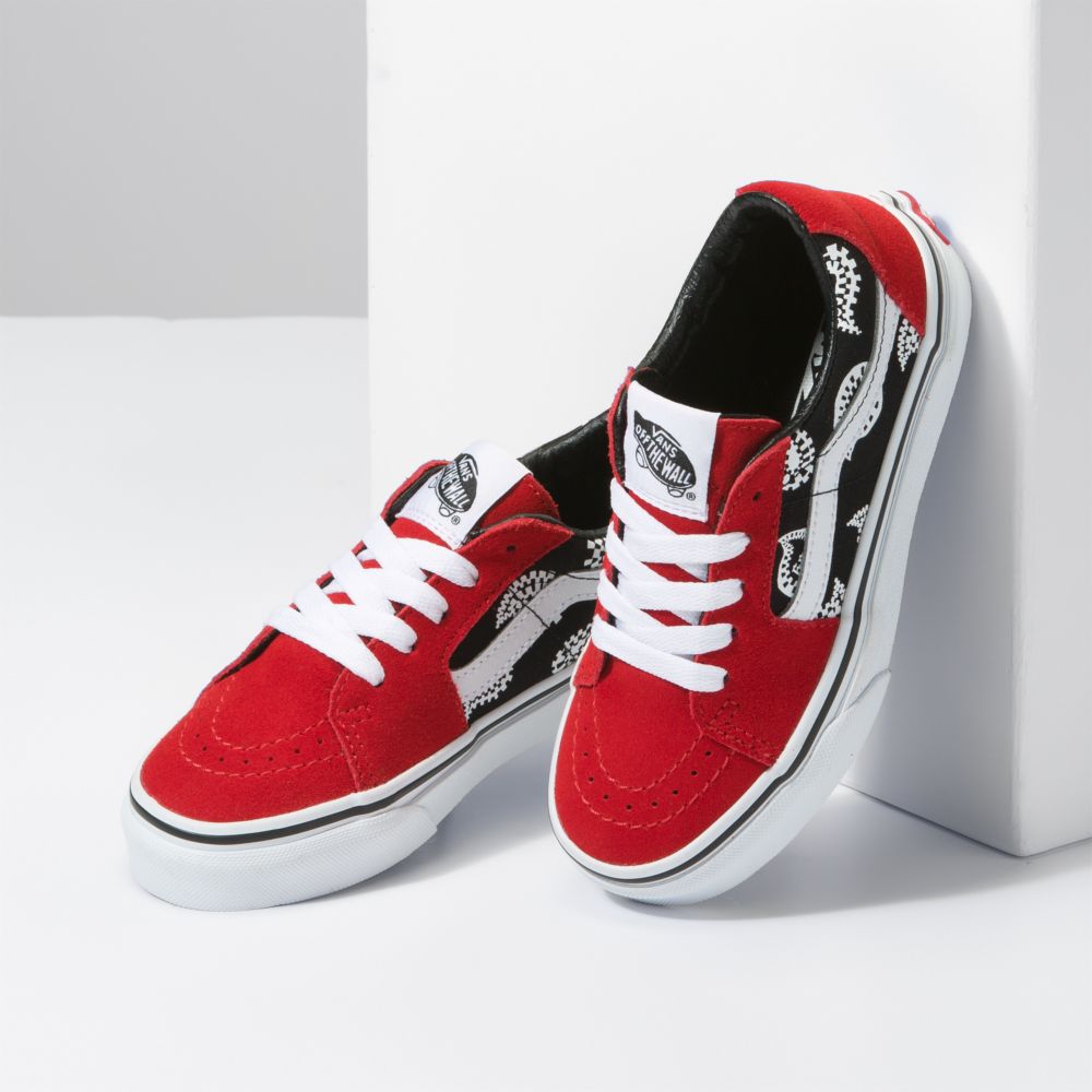 Vans Sk8-Low Classic Barn Röda | 29156ZOIM