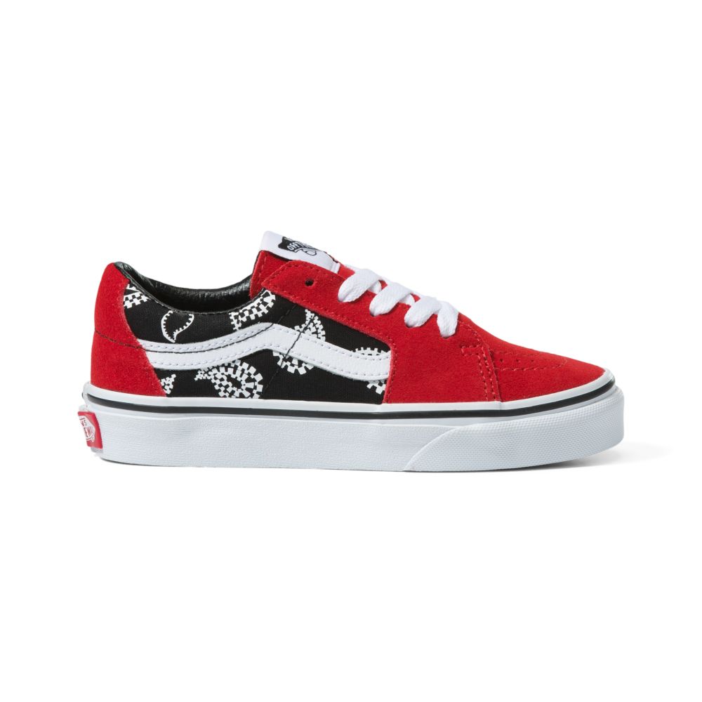 Vans Sk8-Low Classic Barn Röda | 29156ZOIM