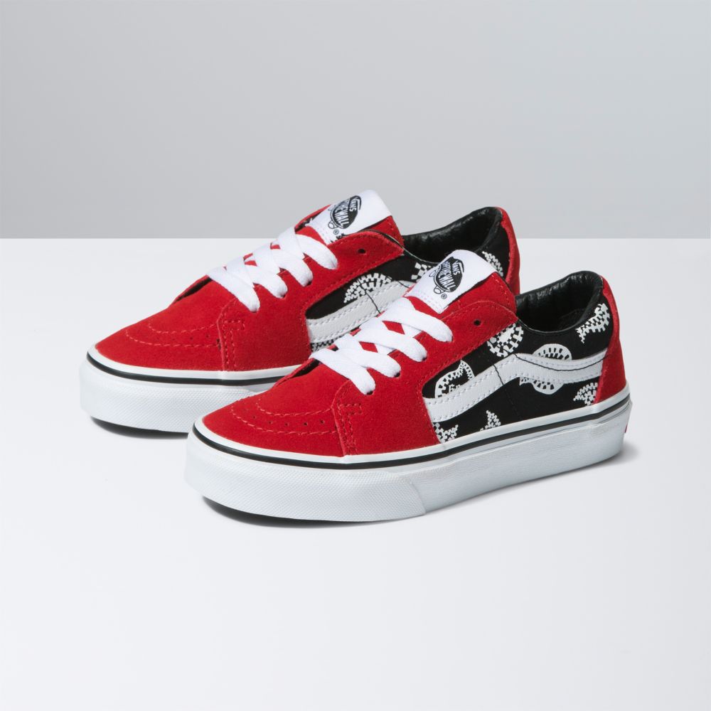 Vans Sk8-Low Classic Barn Röda | 29156ZOIM