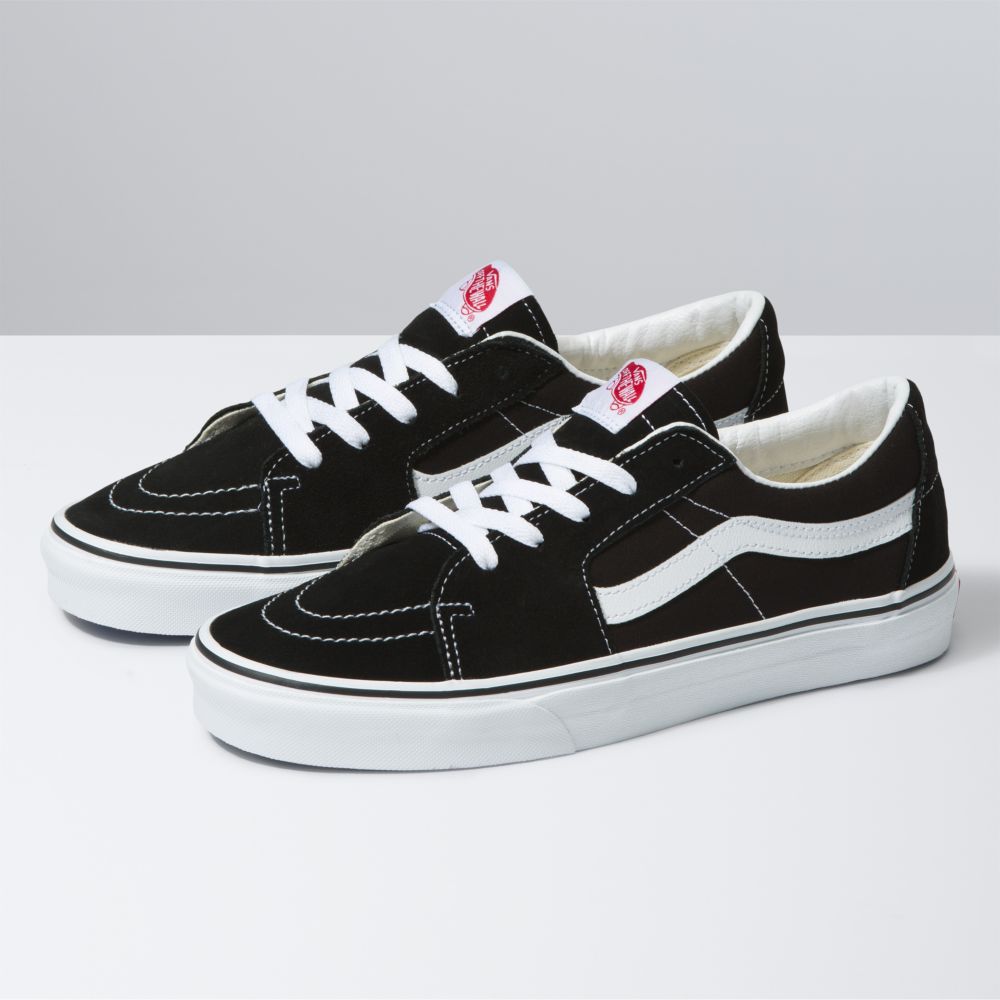 Vans Sk8-Low Classic Herr Svarta Vita | 04258QMWA