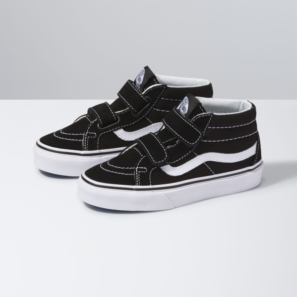 Vans Sk8-Mid Reissue V Classic Barn Svarta Vita | 69782FPAL