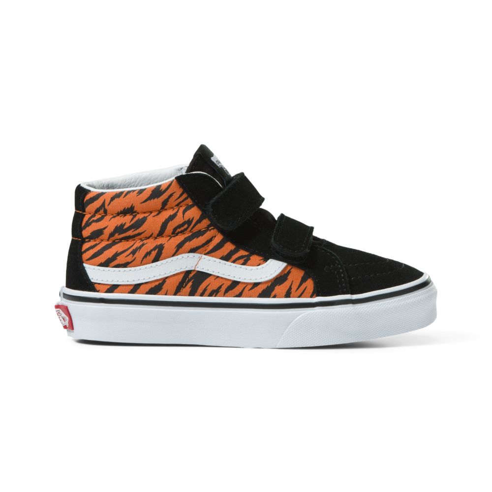 Vans Sk8-Mid Reissue V Classic Barn Svarta Vita | 84359NPZF