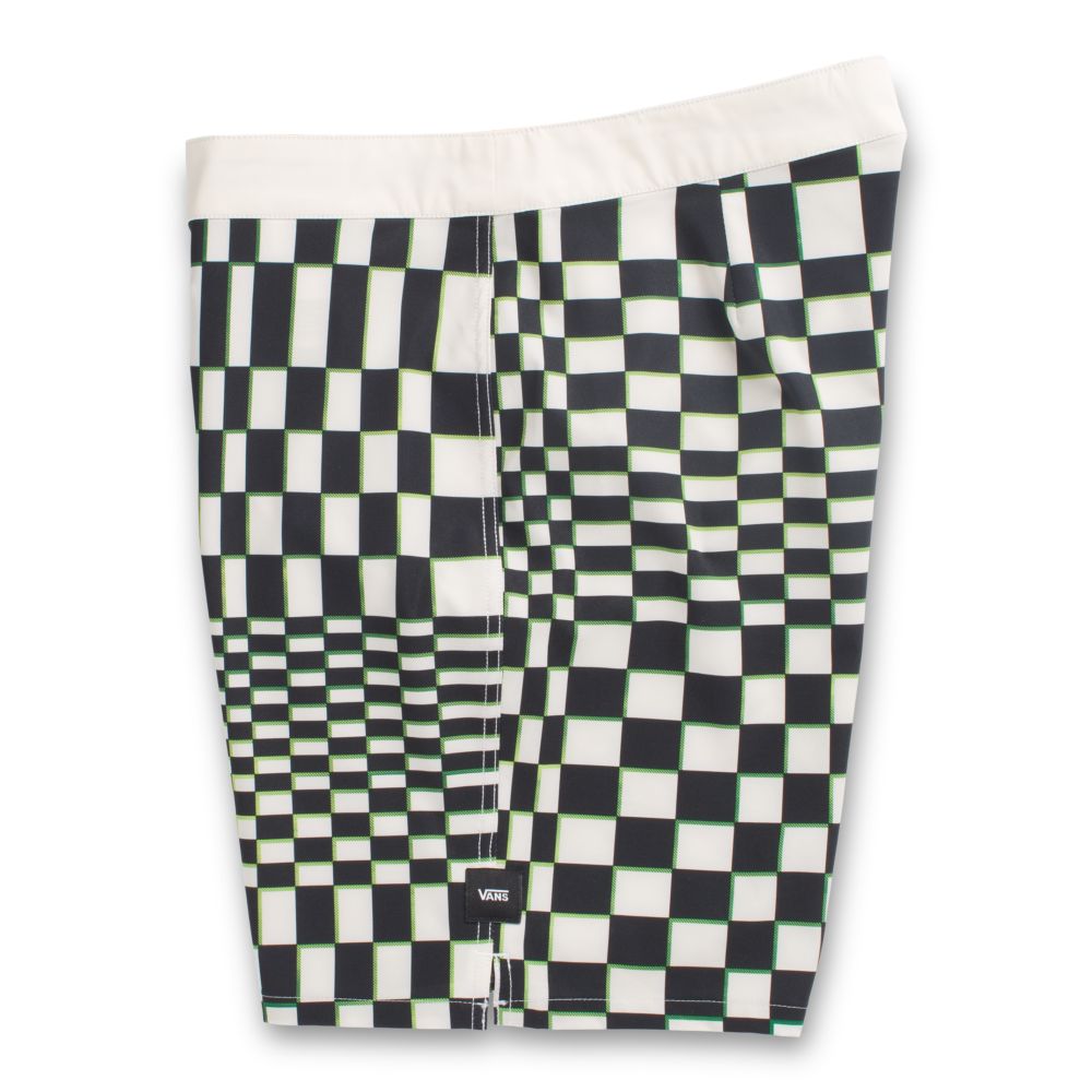 Vans Skewed Checkerboard 18 Shorts Herr Vita | 69025RBFM