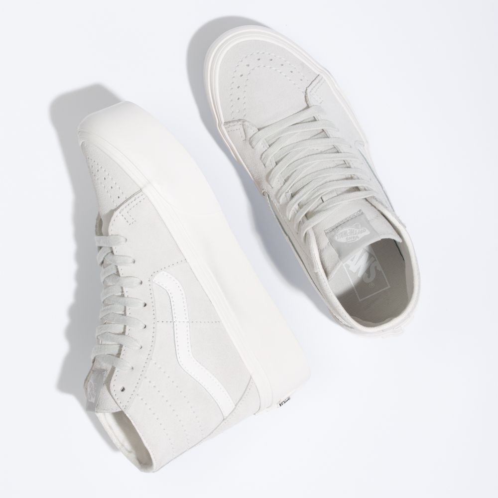 Vans Soft Mocka Sk8-Hi Tapered Stackform Classic Dam Blå Vita | 70453TYCU