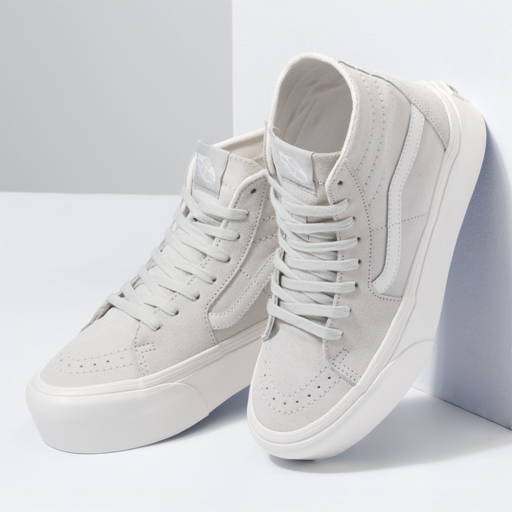 Vans Soft Mocka Sk8-Hi Tapered Stackform Classic Dam Blå Vita | 70453TYCU