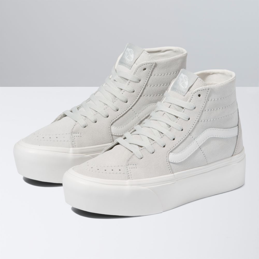 Vans Soft Mocka Sk8-Hi Tapered Stackform Classic Dam Blå Vita | 70453TYCU