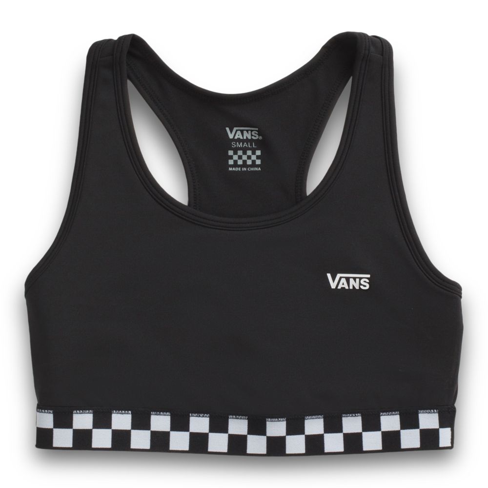 Vans Sports Bralette Blast Dam Svarta | 81625UJNW