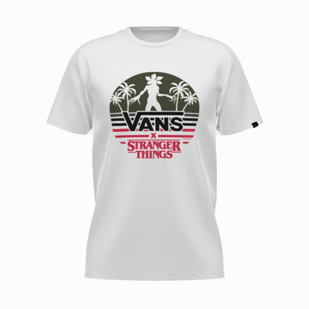 Vans Stranger Things Customs Demogorgon Paradise Klassiska T-shirt Dam Olika Färger | 41039TWPU