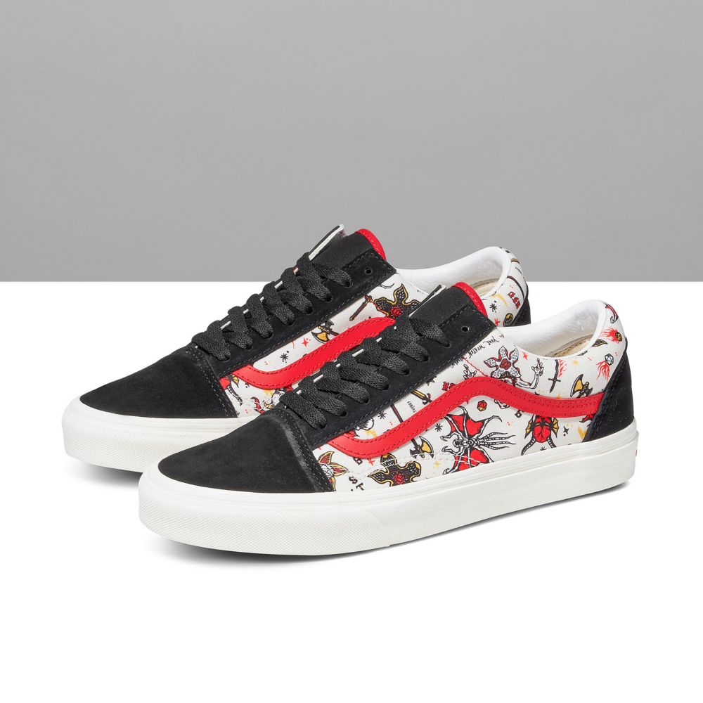 Vans Stranger Things Customs Hellfire Club Old Skool Classic Herr Olika Färger | 16295UAET