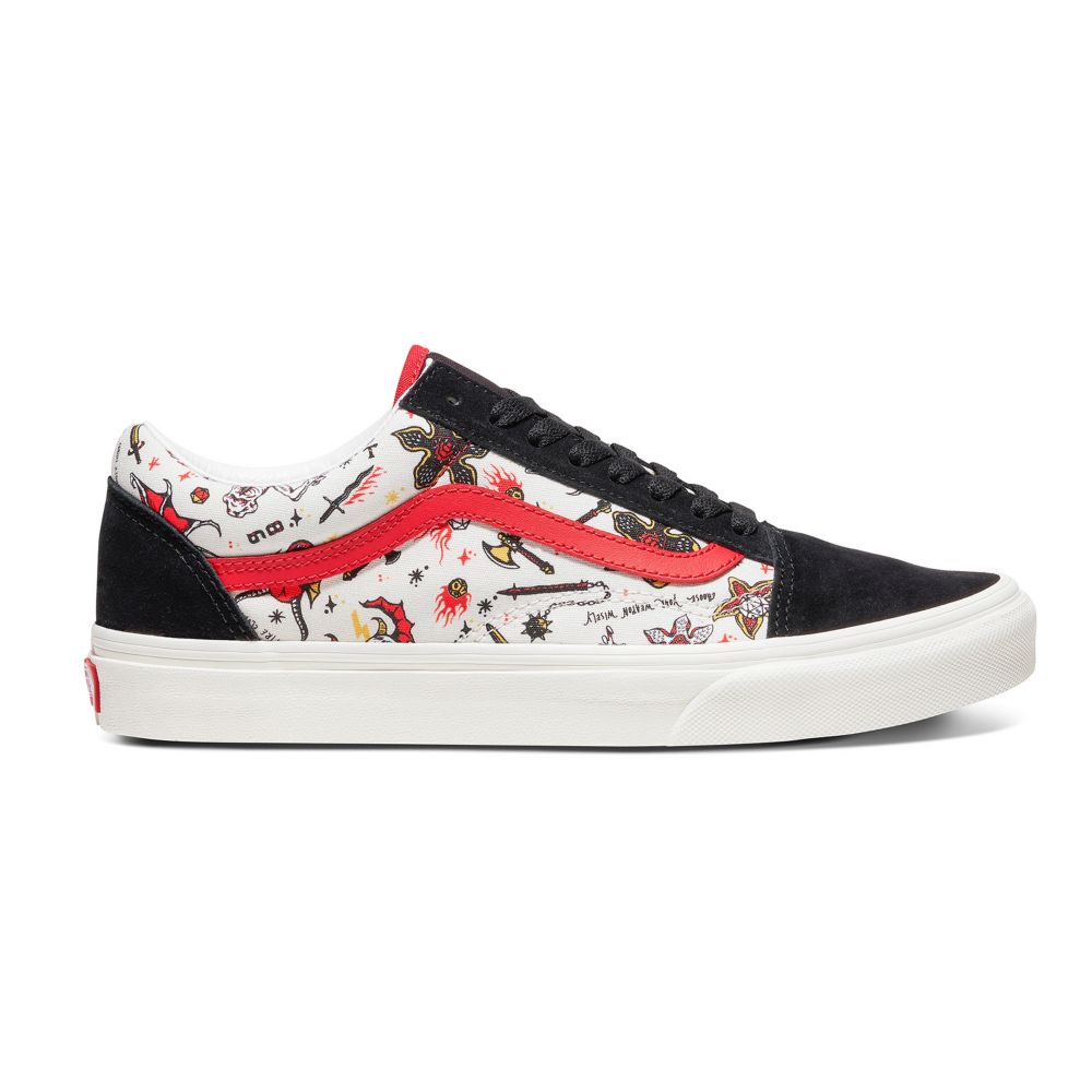 Vans Stranger Things Customs Hellfire Club Old Skool Classic Herr Olika Färger | 16295UAET