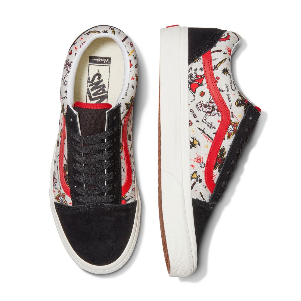 Vans Stranger Things Customs Hellfire Club Old Skool Classic Herr Olika Färger | 16295UAET