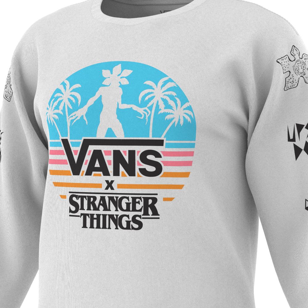 Vans Stranger Things Demogorgon Paradise T-shirt Herr Vita | 01349UAPH