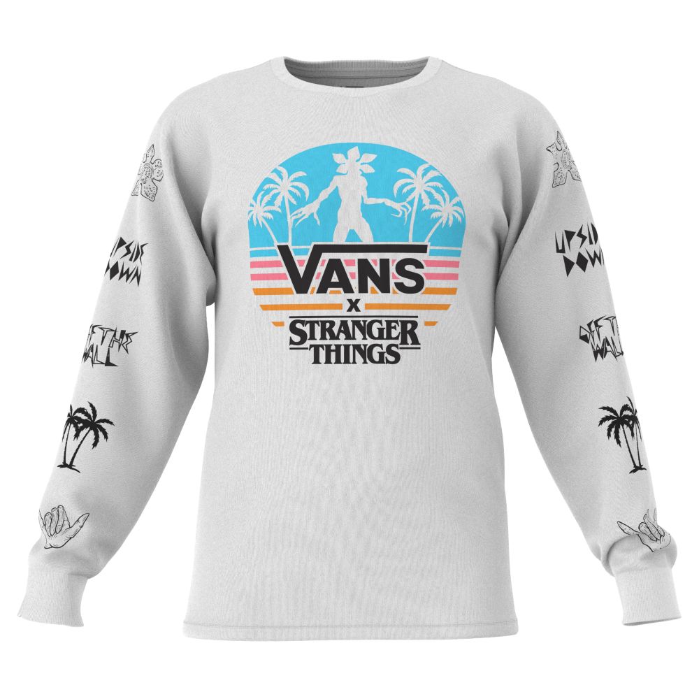 Vans Stranger Things Demogorgon Paradise T-shirt Herr Vita | 01349UAPH