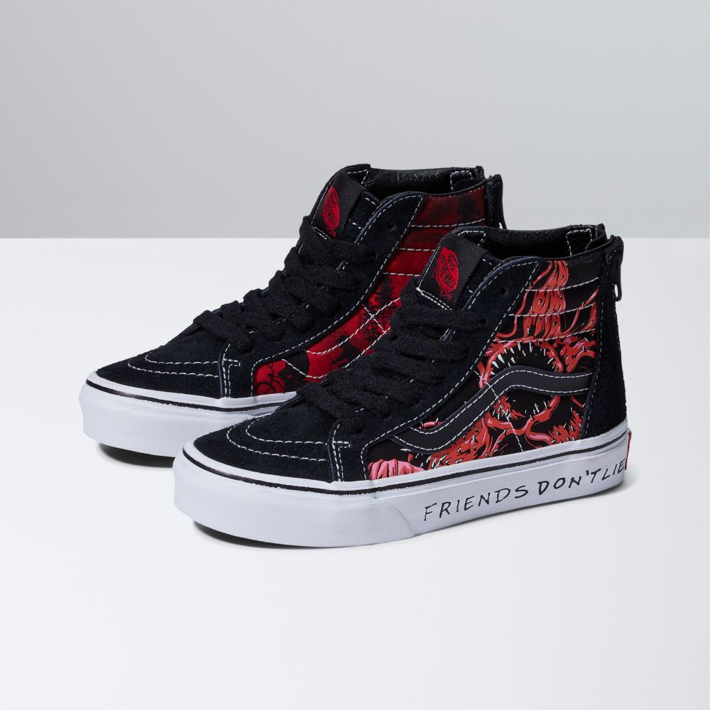 Vans Stranger Things Sk8-Hi Zip Classic Barn Olika Färger | 47590CGOK