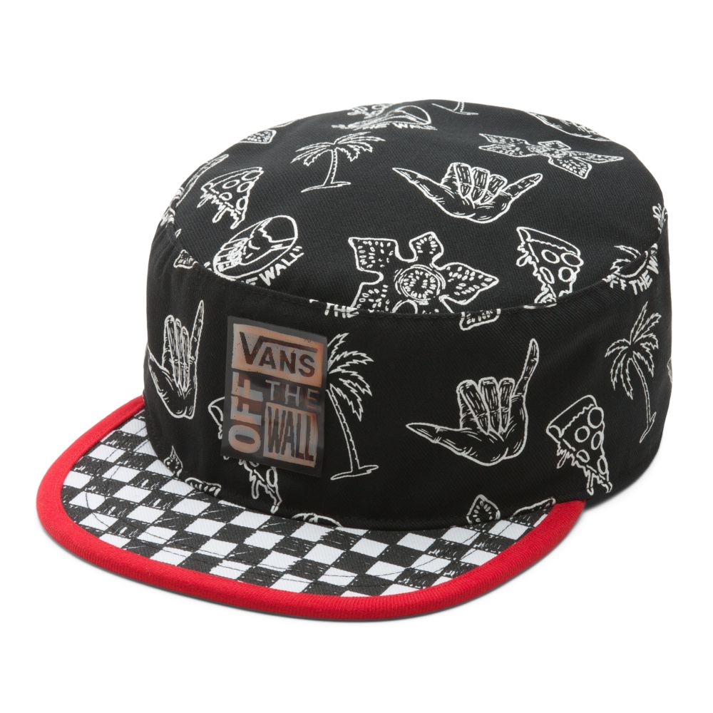 Vans Stranger Things Sketch Pill Box Hatt Herr Svarta | 54912GILD