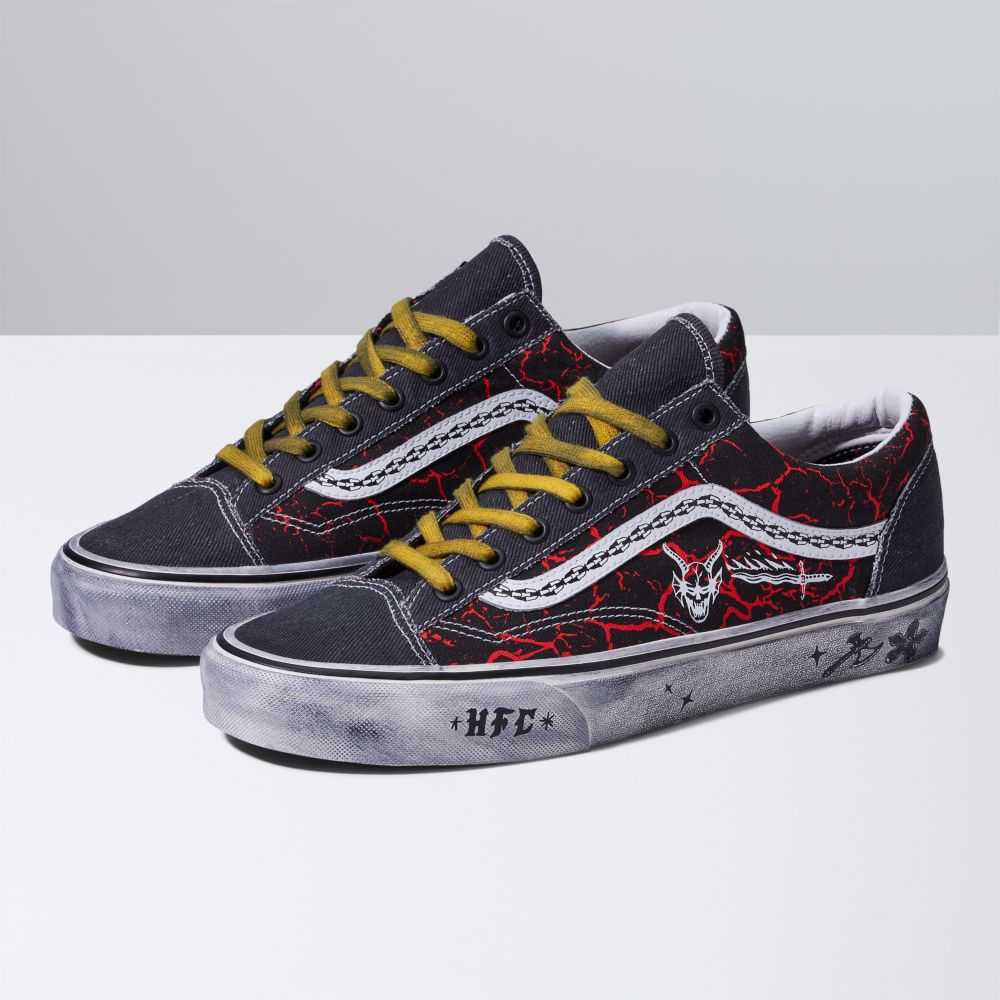 Vans Stranger Things Trend 36 Classic Dam Svarta Röda | 01327MKJD