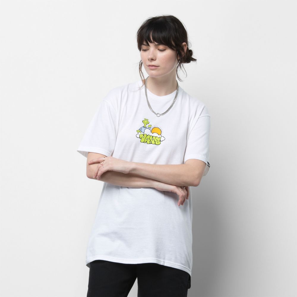 Vans Sun Daze T-shirt Herr Vita | 13867SRGX