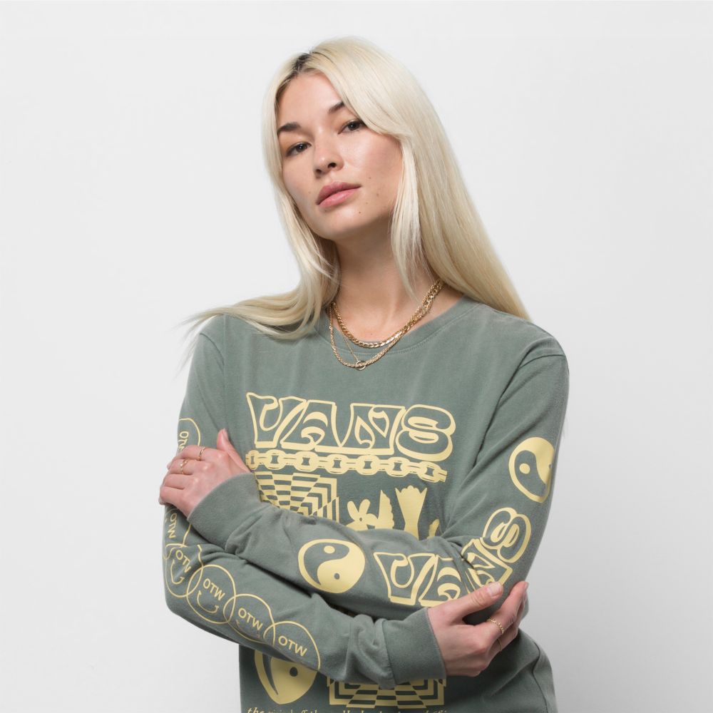 Vans Symbolism BFF T-shirt Dam Gröna | 76401TGLC