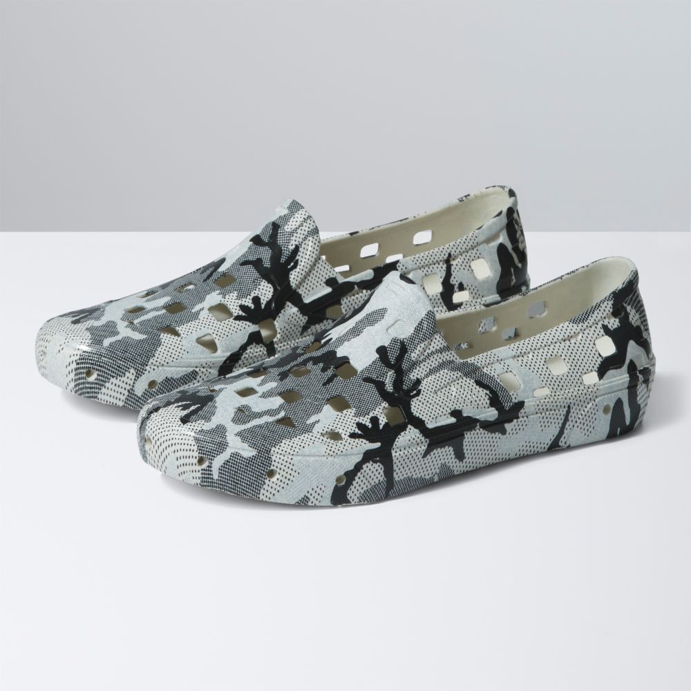 Vans TRK Sandaler Dam Camo Svarta | 10283PJKX