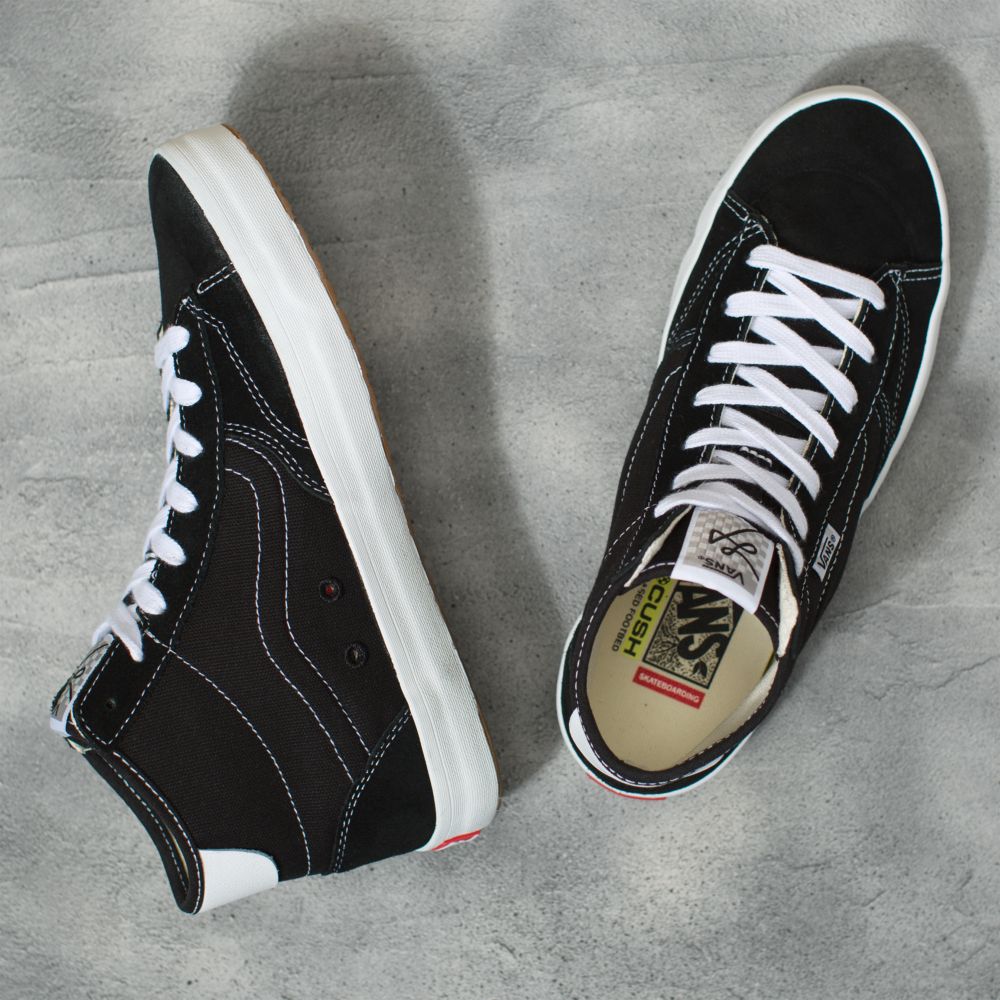 Vans The Lizzie Skateskor Dam Svarta Vita | 03817GZLJ