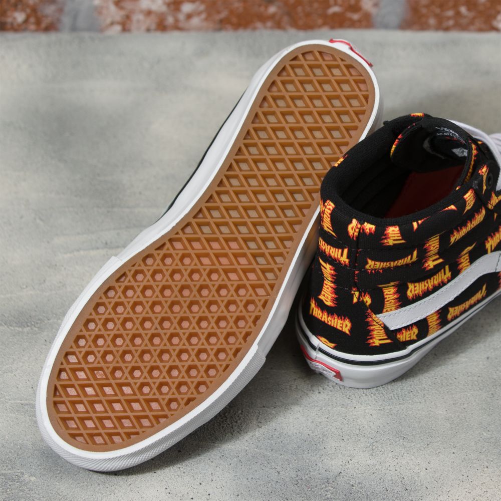 Vans Thrasher Sk8-Hi Skateskor Herr Svarta Olika Färger | 52937ZWDT